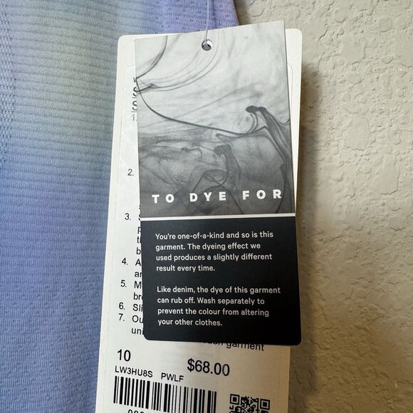 Lululemon Swiftly Tech Short Sleeve 2.0 Hip Length Lavender Frost Multi Sz 10 - Picture 6 of 9